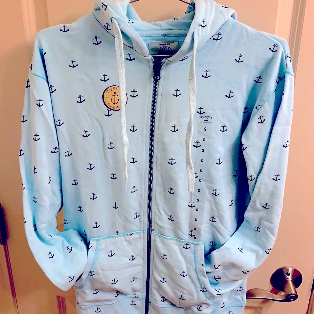 Anchor zippered hoodie
